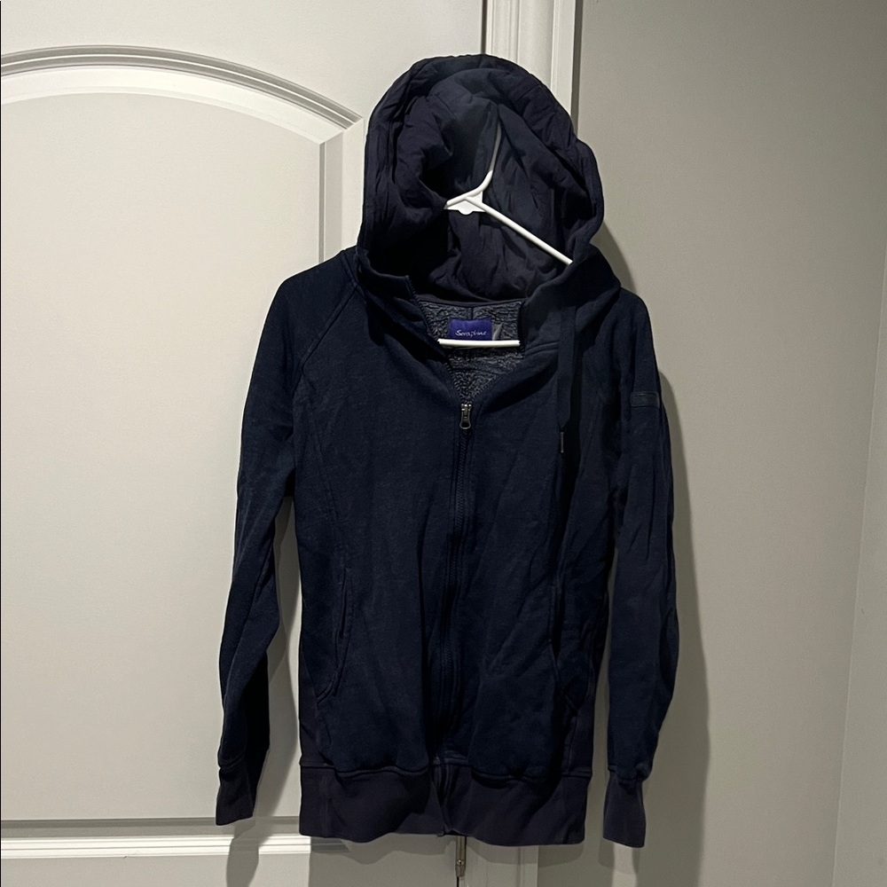 Seraphine Charcoal Zip-Up Hoodie